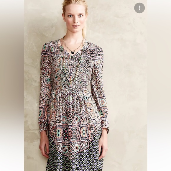 Tiled Amethyst Dress | Anthropologie - Picture 2 of 7